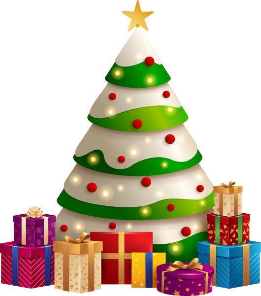 Christmas Tree with Gifts