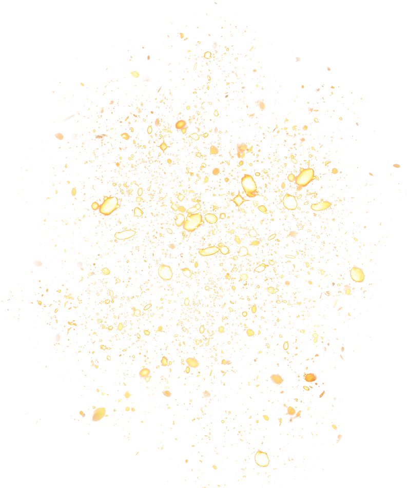Gold Glitter New Year's Eve Scattered Shining Confetti Overl