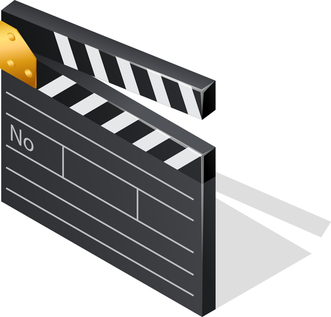 Movie clapperboard